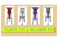 Plastic pot & Melamine pot